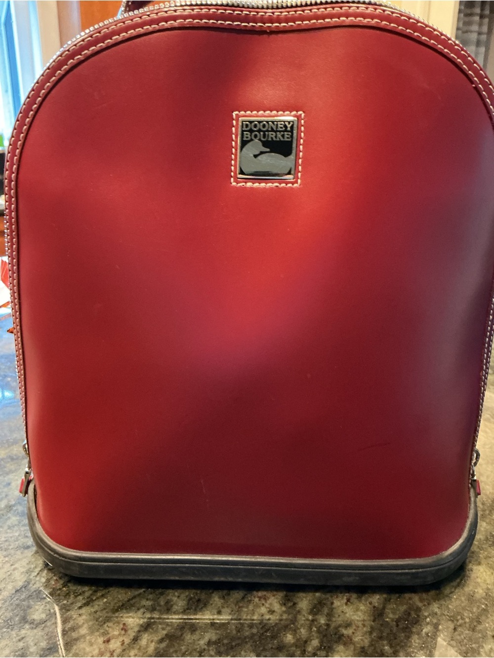 Dooney & Bourke Burgundy Leather Backpack